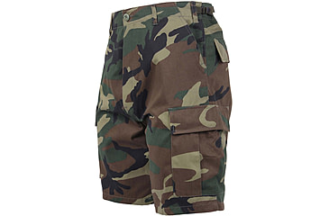 Image of Rothco Camo BDU Shorts, Woodland Camo, Extra Small, 65212-WoodlandCamo-XS