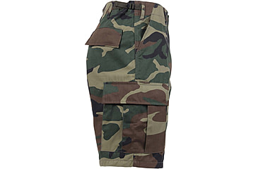 Image of Rothco Camo BDU Shorts, Woodland Camo, Extra Small, 65212-WoodlandCamo-XS