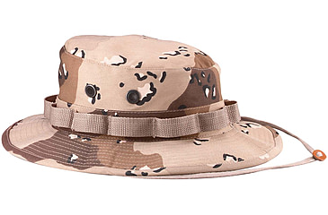Image of Rothco Camo Boonie Hat, 6-Color Desert Camo, 7 3/4, 5814-6-ColorDesertCamo-734