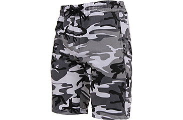Image of Rothco Camo Sweat Shorts, Mens, City Camo, Medium, 1720-029