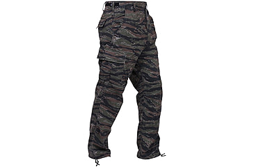 Image of Rothco Camo Tactical BDU Pants - Mens, Tiger Stripe Camo, Extra Large, 7995-TigerStripeCamo-XL
