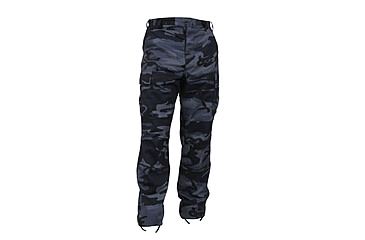 Image of Rothco Color Camo Tactical BDU Pants - Mens, Small, Midnight Blue Camo, 4712-MidnightBlueCamo-S27-31Waist