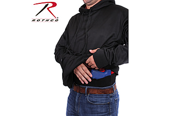 Image of Rothco Concealed Carry Hoodie - Men's, Black, Medium, 2071-Black-M