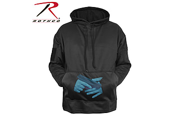 Image of Rothco Concealed Carry Hoodie - Men's, Black, Medium, 2071-Black-M