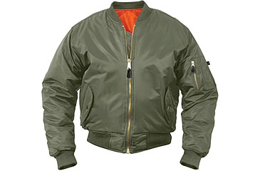 Image of Rothco Concealed Carry MA-1 Flight Jacket, Sage Green, Extra Large, 77450-SageGreen-XL