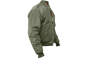 Image of Rothco Concealed Carry MA-1 Flight Jacket, Sage Green, Extra Large, 77450-SageGreen-XL