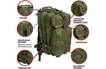 Image of Rothco Convertible Medium Transport Pack, Olive Drab, 29530-OliveDrab