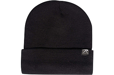 Image of Rothco Deluxe Fine Knit Sherpa-Lined Watch Cap - Mens, Black, 57970-Black