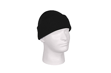 Image of Rothco Deluxe Fine Knit Watch Cap, Black, 5787-Black