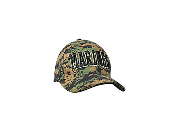 Image of Rothco Deluxe Marines Low Profile Insignia Cap, Woodland Digital Camo, 9588-WoodlandDigitalCamo
