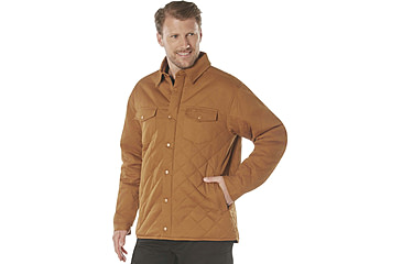 Image of Rothco Diamond Quilted Cotton Jacket, XL, Work Brown, 42015-WorkBrown-XL
