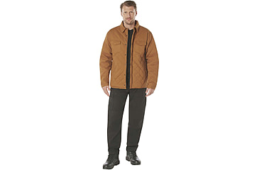 Image of Rothco Diamond Quilted Cotton Jacket, XL, Work Brown, 42015-WorkBrown-XL