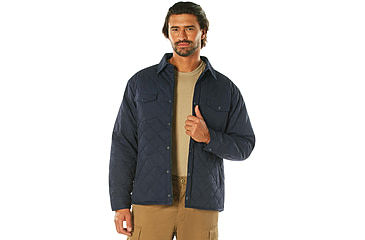 Image of Rothco Diamond Quilted Cotton Jacket, Midnight Navy Blue, XL, 42040-MidnightNavyBlue-XL