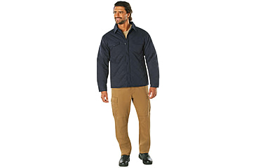 Image of Rothco Diamond Quilted Cotton Jacket, Midnight Navy Blue, XL, 42040-MidnightNavyBlue-XL