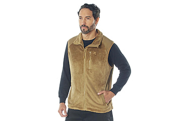 Image of Rothco E.C.W.C.S. Fleece Vest, Coyote Brown, Medium, 613902039896