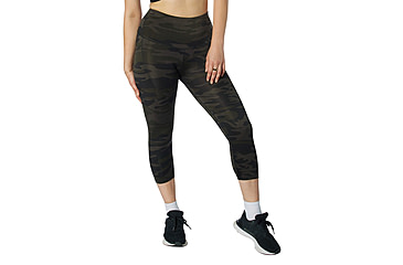 Image of Rothco Essential Leggings w/Pockets - Women's, Midnight Black Camo, Small, 13415-MidnightBlackCamo-S