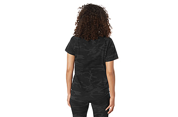 Image of Rothco Essential Moisture Wicking Raglan Sleeve T-Shirt - Women's, Midnight Black Camo, Large, 13258-MidnightBlackCamo-L