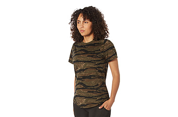 Image of Rothco Essential Moisture Wicking Raglan Sleeve T-Shirt - Womens, Tiger Stripe Camo, 2XL, 13256-TigerStripeCamo-2XL
