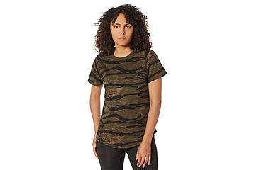 Image of Rothco Essential Moisture Wicking Raglan Sleeve T-Shirt - Womens, Tiger Stripe Camo, 2XL, 13256-TigerStripeCamo-2XL