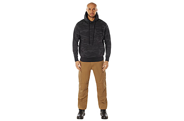 Image of Rothco Every Day Pullover Hooded Sweatshirt 4961, L, Midnight Black Camo, 42085-MidnightBlackCamo-L