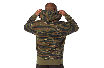 Image of Rothco Every Day Pullover Hooded Sweatshirt - Men's, Tiger Stripe Camo, Small, 43050-TigerStripeCamo-S