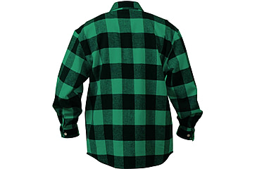 Image of Rothco Extra Heavyweight Buffalo Plaid Flannel Shirts, Green Plaid, M, 4739-GreenPlaid-M