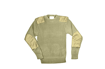 Image of Rothco G.I. Style Acrylic Commando Sweater, Khaki, Small, 8346-Khaki-S