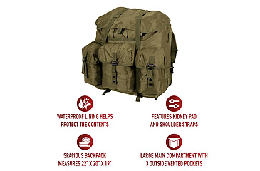 Image of Rothco G.I. Type Large Alice Pack, Olive Drab, 2266-OliveDrab