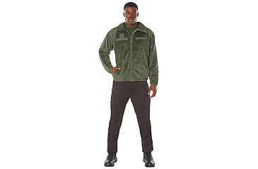Image of Rothco Generation III Level 3 ECWCS Fleece Jacket, Olive Drab, S, 97390-OliveDrab-S