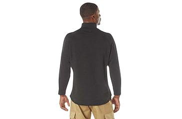 Image of Rothco Grid Fleece Pullover, Black, Medium, 613902039551