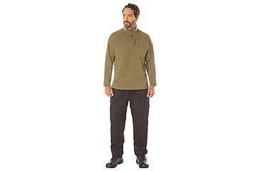 Image of Rothco Grid Fleece Pullover, Coyote Brown, Extra Large, 613902039667