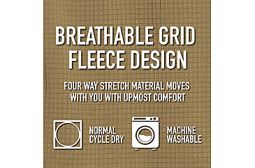 Image of Rothco Grid Fleece Pullover, Coyote Brown, Extra Large, 613902039667