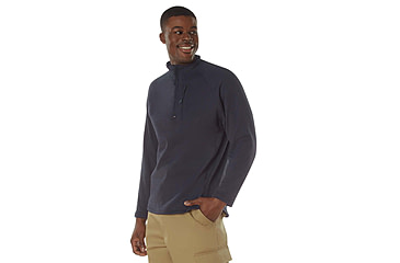 Image of Rothco Grid Fleece Pullover - Men's, Midnight Navy Blue, Extra Large, 613902039766