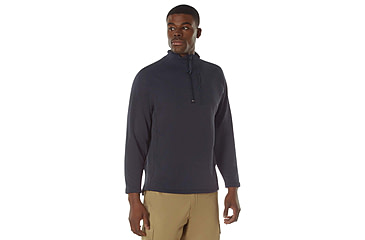 Image of Rothco Grid Fleece Pullover, Midnight Navy Blue, Extra Large, 613902039766