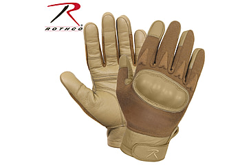 Image of Rothco Hard Knuckle Cut and Fire Resistant Gloves, Coyote Brown, Small, 2807-CoyoteBrown-S