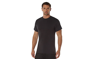 Image of Rothco Heavyweight T-Shirt 5014, Black, L, 50175-Black-L