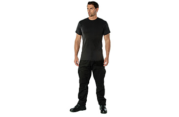 Image of Rothco Heavyweight T-Shirt 5014, Black, L, 50175-Black-L