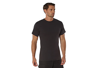 Image of Rothco Heavyweight T-Shirt 5014, Black, L, 50175-Black-L