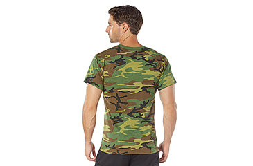 Image of Rothco Heavyweight T-Shirt 5014, Woodland Camo, XL, 50195-WoodlandCamo-XL