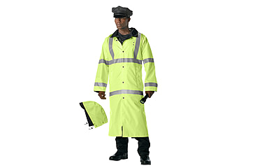 Image of Rothco Hooded Reflective Rain Parka, Small, 3905-S