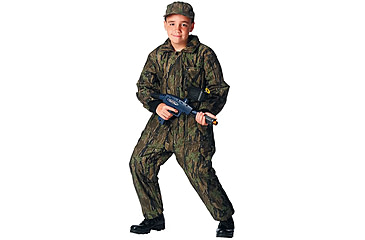 Image of Rothco Insulated Coverall - Kids, Extra Large, Smokey Branch Camo, 7031-SmokeyBranchCamo-XL