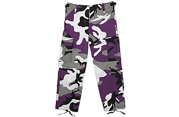 Image of Rothco Kids BDU Pants, Ultra Violet Camo, Small, 66107-UltraVioletCamo-S