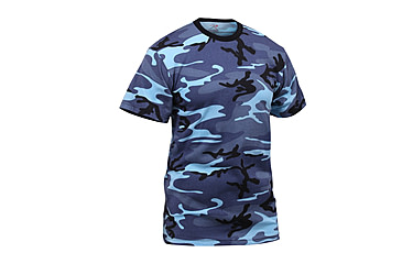 Image of Rothco Kids Camo T-Shirts, Sky Blue Camo, M, 6707-SkyBlueCamo-M