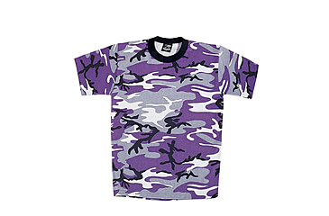 Image of Rothco Kids Camo T-Shirts, Ultra Violet Camo, Extra Small, 6743-UltraVioletCamo-XS
