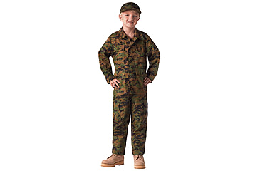 Image of Rothco Digital Camo BDU Shirt - Kid's, Extra Large, Woodland Digital Camo, 66215-148