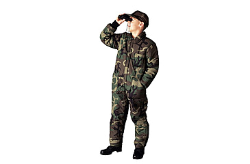 Image of Rothco Insulated Coverall - Kid's, Extra Small, Woodland Camo, 7013-304
