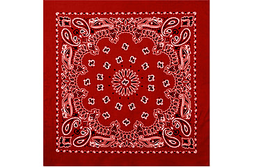 Image of Rothco Large Trainmen Bandanas 27 Inch, Red/White, 4349-RedWhite
