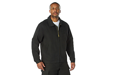 Image of Rothco Lightweight Canvas Work Jacket - Mens, Black, Small, 92530-Black-S