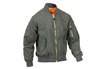 Image of Rothco Lightweight MA-1 Flight Jacket, Sage Green, M, 6325-SageGreen-M