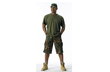 Image of Rothco Long Length Camo BDU Short, Woodland Camo, 4XL, 7768-WoodlandCamo-4XL